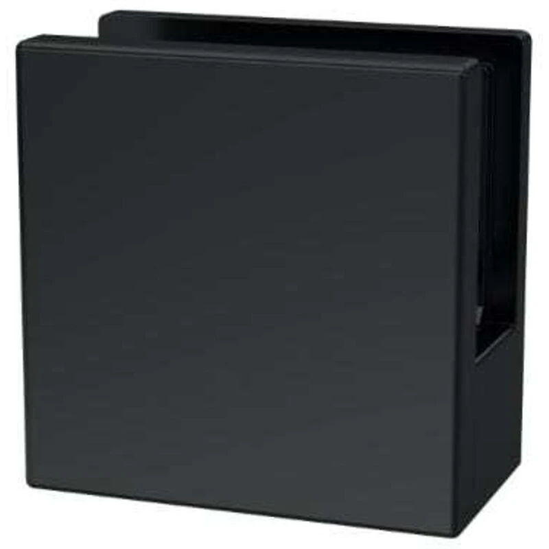 Image of Hudson Reed Black Wetroom Foot And Wall Bracket - Matt Black WRSF008