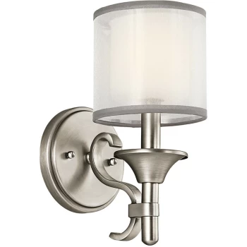 Image of Lacey 1 Light Wall Light, Antique Pewter, E14 - Elstead