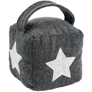 Image of Herringbone Door Stop - 16 x 16cm - Star - Nicola Spring