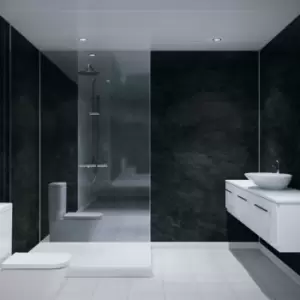 Image of Multipanel Classic Bathroom Wall Panel Hydrolock 2400 X 598mm Riven Slate