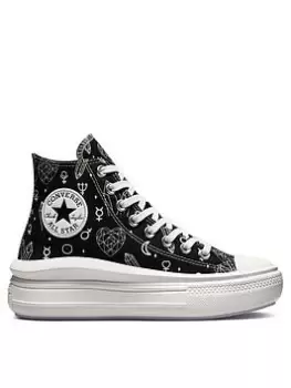 Image of Converse Chuck Taylor All Star Move - Black/White, Size 5, Women