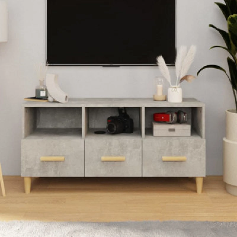Image of VIDAXL Vidaxl - tv Cabinet Concrete Grey 102x36x50cm Engineered Wood 8720287081951
