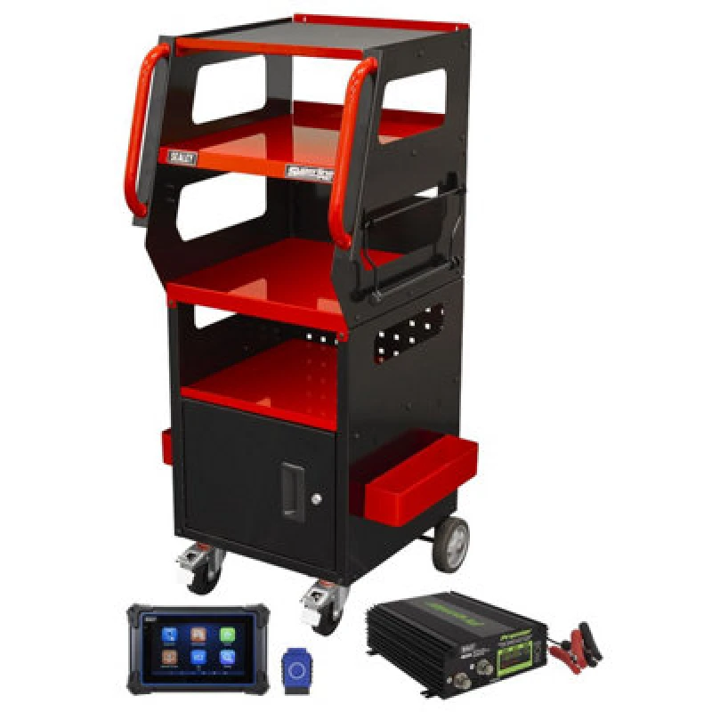 Image of Sealey Rolling Automotive Diagnostic Support Station Red SDS1R1
