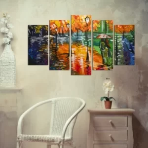 Image of 5PMDF-84 Multicolor Decorative MDF Painting (5 Pieces)