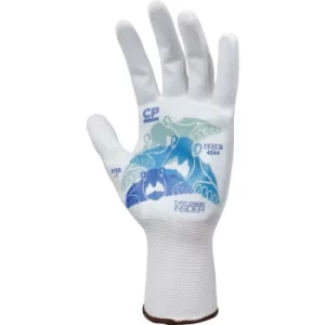 Image of Cut Resistant Gloves, White/Blue, Needle Resistant, Size S