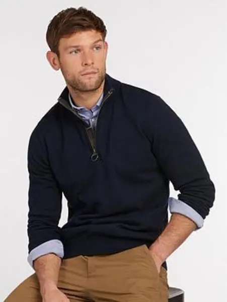 Image of Barbour Cotton Half Zip - Size XL
