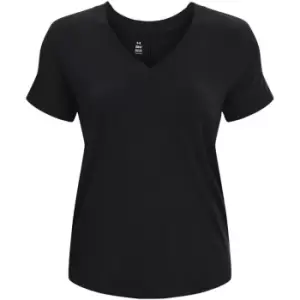 Image of Under Armour Armour V-Neck T-Shirt Womens - Black