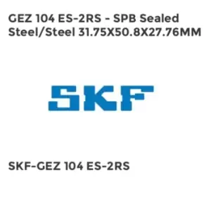 Image of GEZ 104 ES-2RS - SPB Sealed Steel/Steel 31.75X50.8X27.76MM