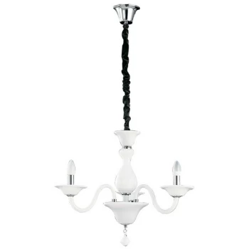 Image of Fan Europe Lighting - Fan Europe SOFFIO 3 Light Chandeliers White 66x50cm