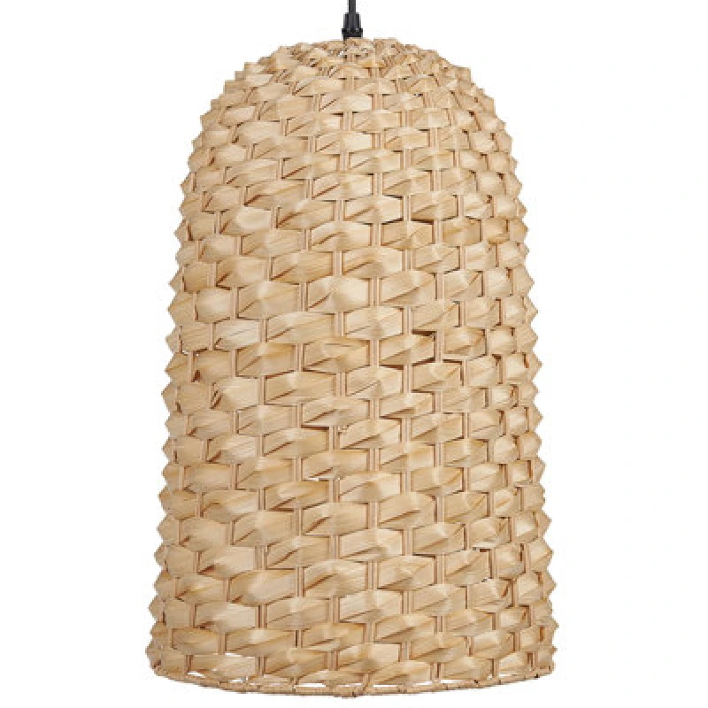 Image of Beliani Pendant Lamp Kerio Bamboo Wood Natural