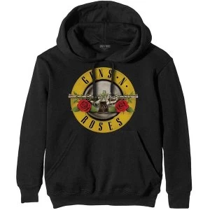 Image of Guns N' Roses - Classic Logo Mens Large Pullover Hoodie - Black