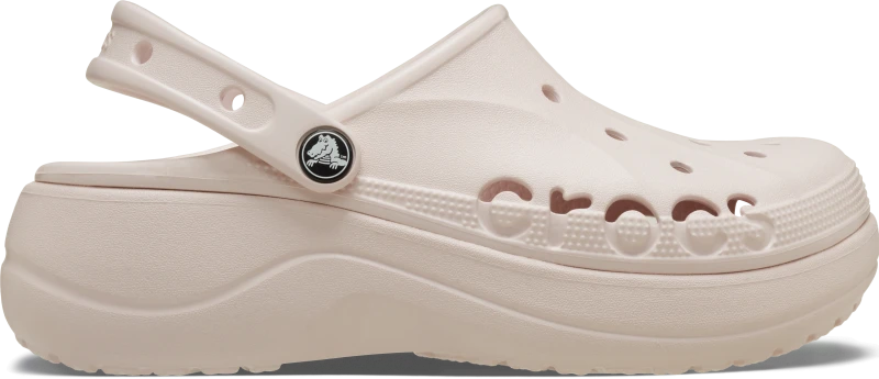 Image of Crocs Women Baya Platform Clogs Barely Pink 6