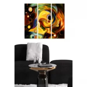 Image of MDF225930637 Multicolor Decorative MDF Painting (3 Pieces)