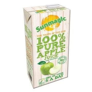 Image of Sunmagic 1 Litre Pure Apple Juice Drink Pack of 12 471021