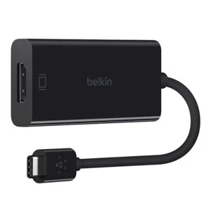 Image of Belkin F2CU038BTBLK cable interface/gender adapter USB type C HDMI Black