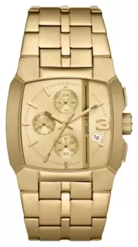 Image of Diesel DZ4639 Cliffhanger (40mm) Gold Dial / Gold-Tone Watch