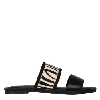 Image of Biba X Sandals - Black/Zebra
