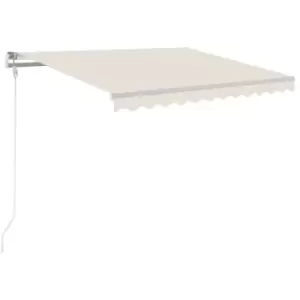 Image of Vidaxl Manual Retractable Awning 350X250 Cm Cream