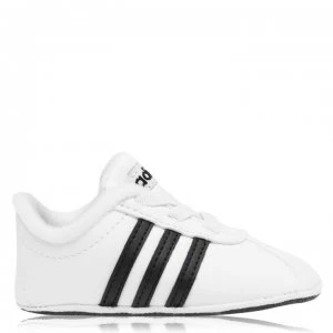 Image of adidas Court Crib Shoes - White/Black