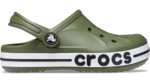 Image of Crocs Bayaband Clogs Kids Army Green J2