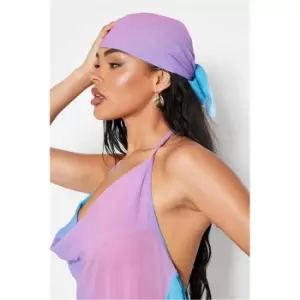 Image of I Saw It First Aqua Sea Ombre Head Scarf - Blue