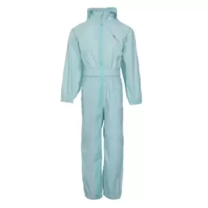 Image of Trespass Babies Button Rain Suit (18-24 Months) (Pale Mint)