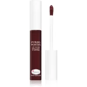 Image of theBalm Purseworthy hydrating lip gloss with shea butter shade Satchel 7 ml