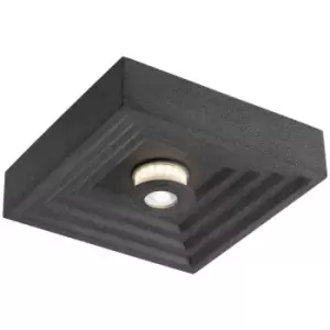 Image of Fan Europe Vertigo - Outdoor Integrated LED concrete Surface Mounted ceiling lamp, Grey, IP44, 4000K