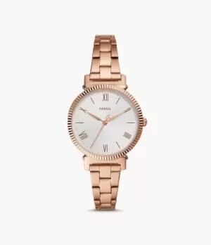 Image of Fossil Women Daisy Three-Hand Rose-Gold-Tone Stainless-Steel Watch