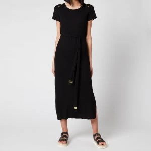 Image of Barbour International Womens Hairpin Dress - Black - UK 14