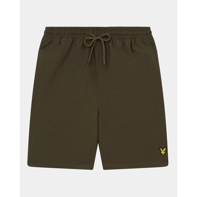 Image of Lyle and Scott Mens Plain Swim Shorts Olive W485 male 2XL