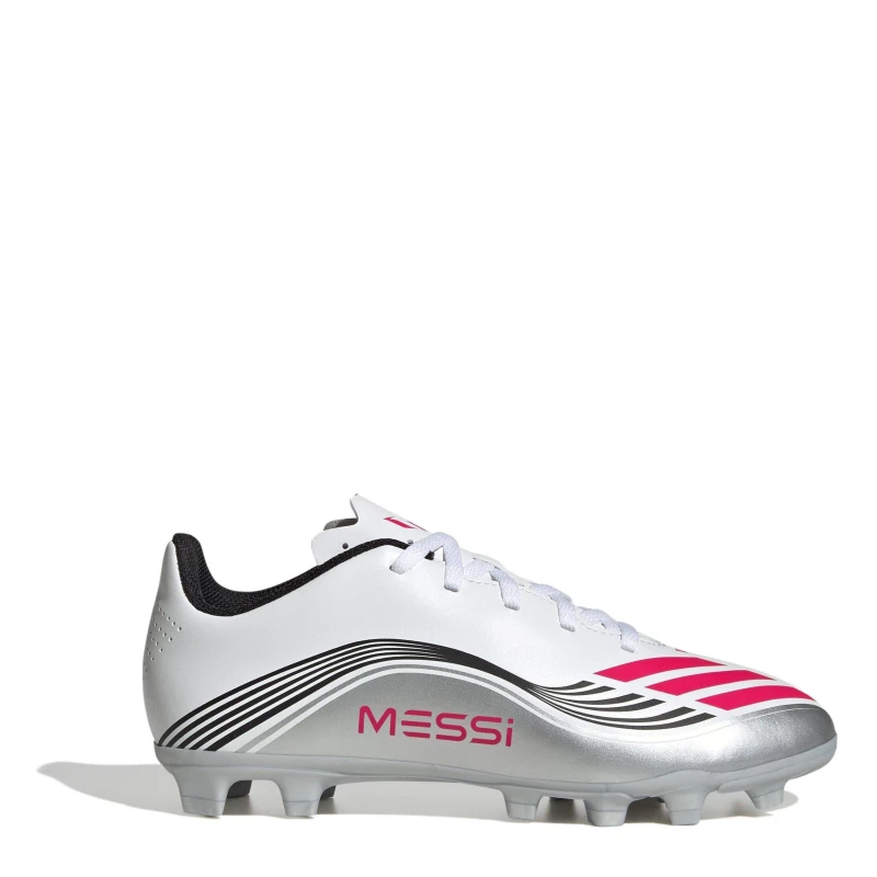 Image of adidas F50 Club Childrens Firm Ground Football Boots Firm Ground Football Boots C10 (28) White 08033001100