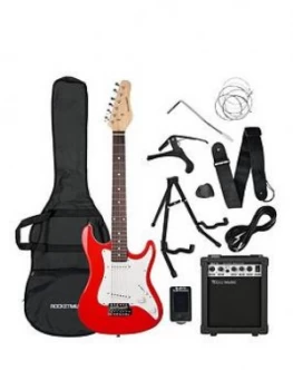 Image of Rocket 3/4 Size Electric Guitar In Red With Free Online Music Lessons