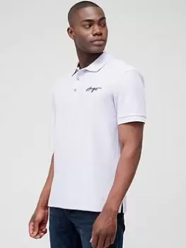 Image of HUGO Daipo Polo Shirt, Light Purple, Size 2XL, Men