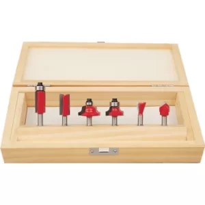 Image of 6-Pce Router Bit Set 1/4" Shank