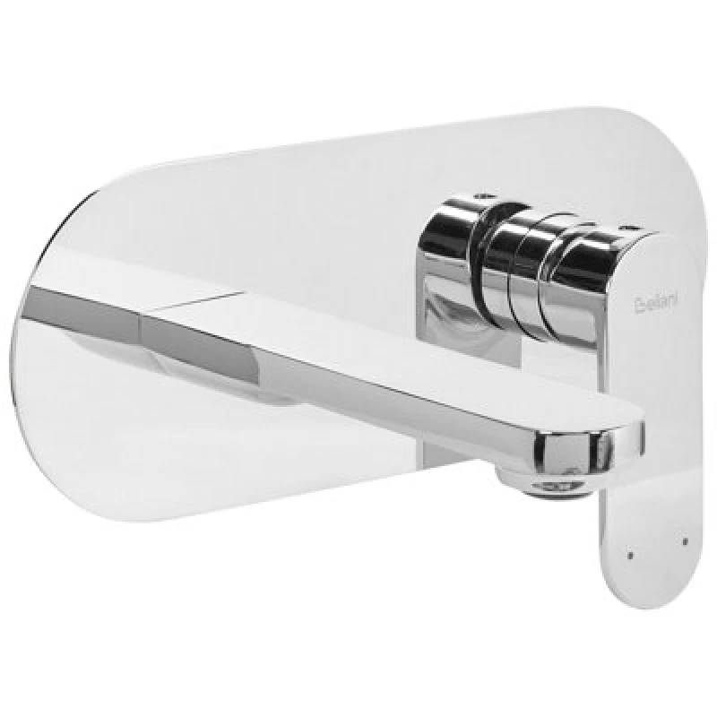 Image of Beliani Wall Mounted Basin Mixer Tap Chapala Brass Silver