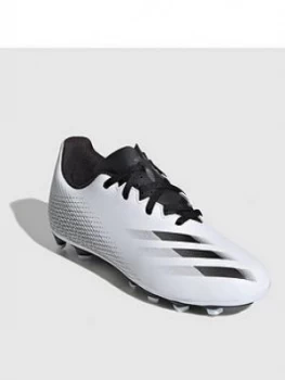 Image of adidas Junior X Ghosted.4 Firm Ground Football Boot - White, Size 3