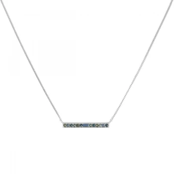 Image of Ladies Adore Base metal Brilliance Baguette & Round Bar Necklace