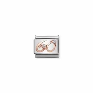 Image of Nomination 430315/60 Composable Classic NUMBERS Steel Zircon Jewellery