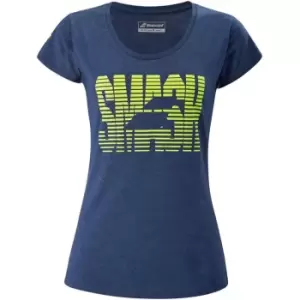 Image of Babolat Exercise Message Tee - Blue