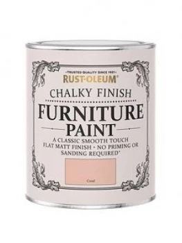 Image of Rust-Oleum Rust-Oleum Chalky Furniture Paint Coral 750Ml