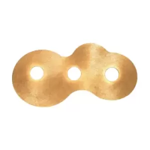 Image of Circle Lifestyle Metal Surface Mounted Ceiling Light - Sun Gold Finish, 3x GX53