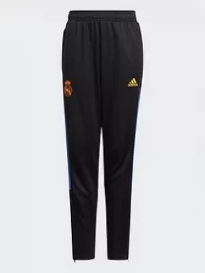 Image of adidas Real Madrid Tiro Training Tracksuit Bottoms, Black, Size 11-12 Years