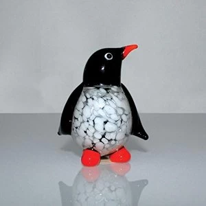 Image of Objets d'Art Miniature Glass Ornament - Penguin
