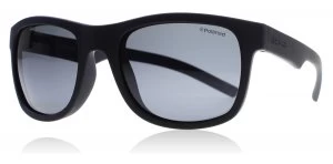 Image of Polaroid Junior Palladium 8020S Sunglasses Black Rubber YYV Polariserade 46mm