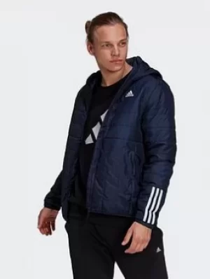 Image of adidas Itavic 3-stripes Light Hooded Jacket, Blue, Size S, Men