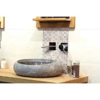 Image of HoM Copper Antwerp Mosaic Tile - 300 x 300mm