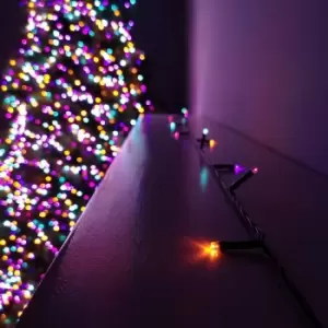Image of 50 LED 5m Premier Christmas Outdoor 8 Function Battery Timer Lights in Rainbow