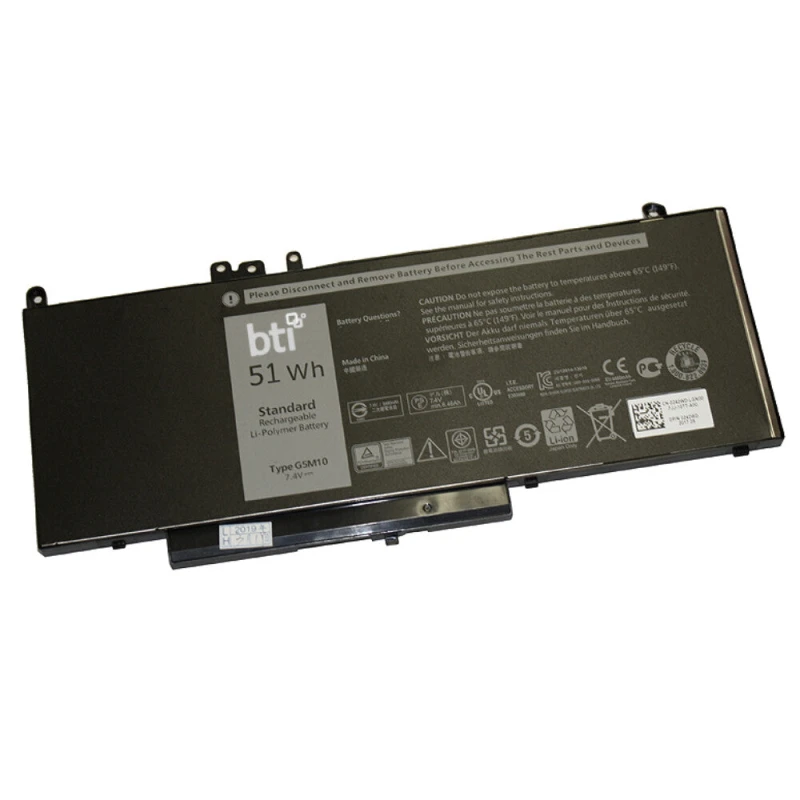 Image of BTI BTI alt to Dell Battery E5450 E5550 4 Cell 51Whr OEM: 7FR5J 7FR5J-BTI
