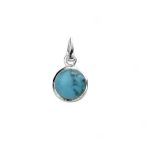 Image of Beginnings Sterling Silver Simple Turquoise Pendant P4767T